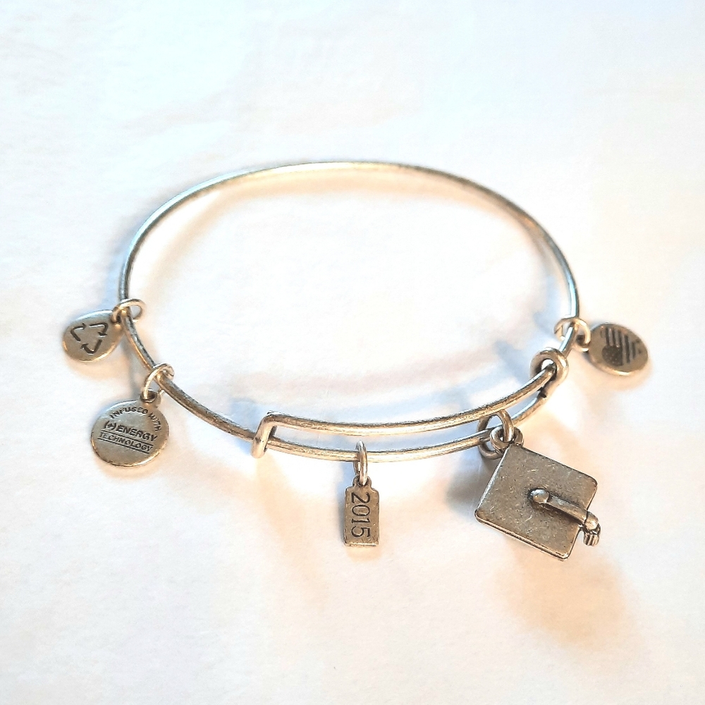 ALEX and ANI Silver Charm Bracelet, 2015 Graduation
